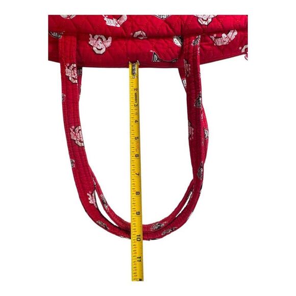 Ohio State Buckeyes Quilted Fan Tote Bag Red & Black Brutus Logo Pattern READ - Picture 10 of 10